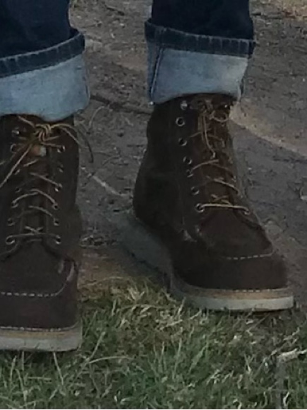 Carhartt Men's Dark Brown Lace-Up Work Boots. Waterproof 9.5